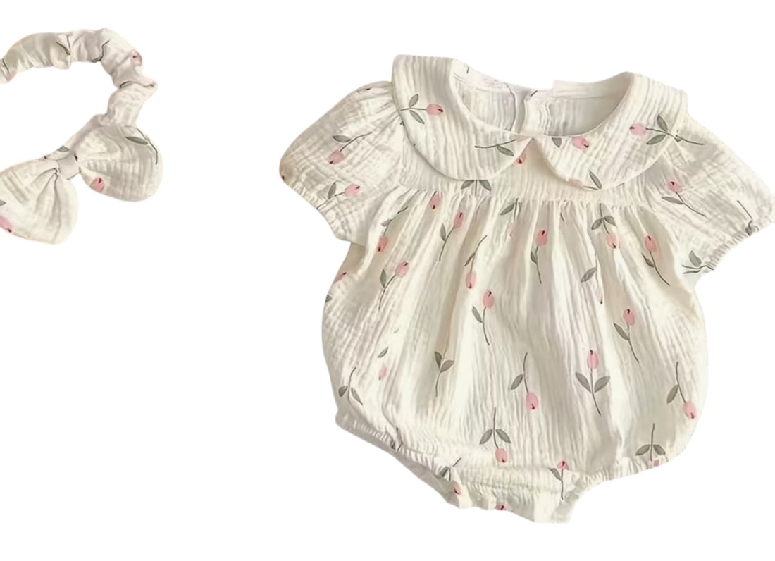 BT short sleeve cotton romper