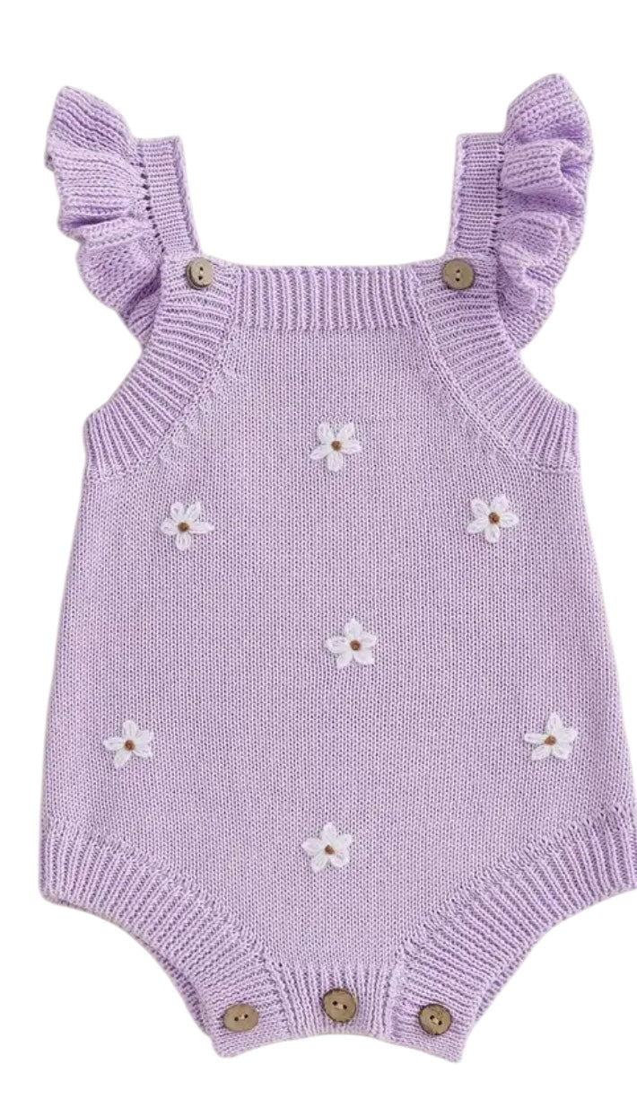 BT Cotton knit daisy romper