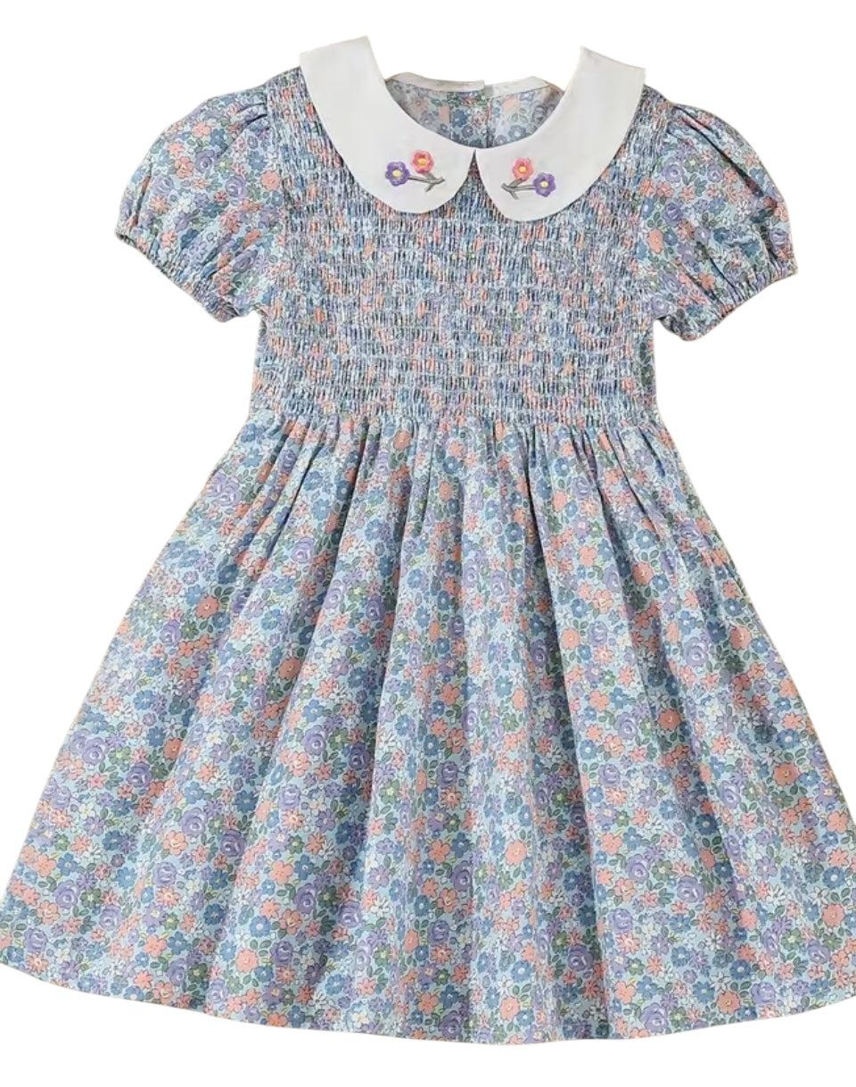 BT 100% cotton dress embroidered