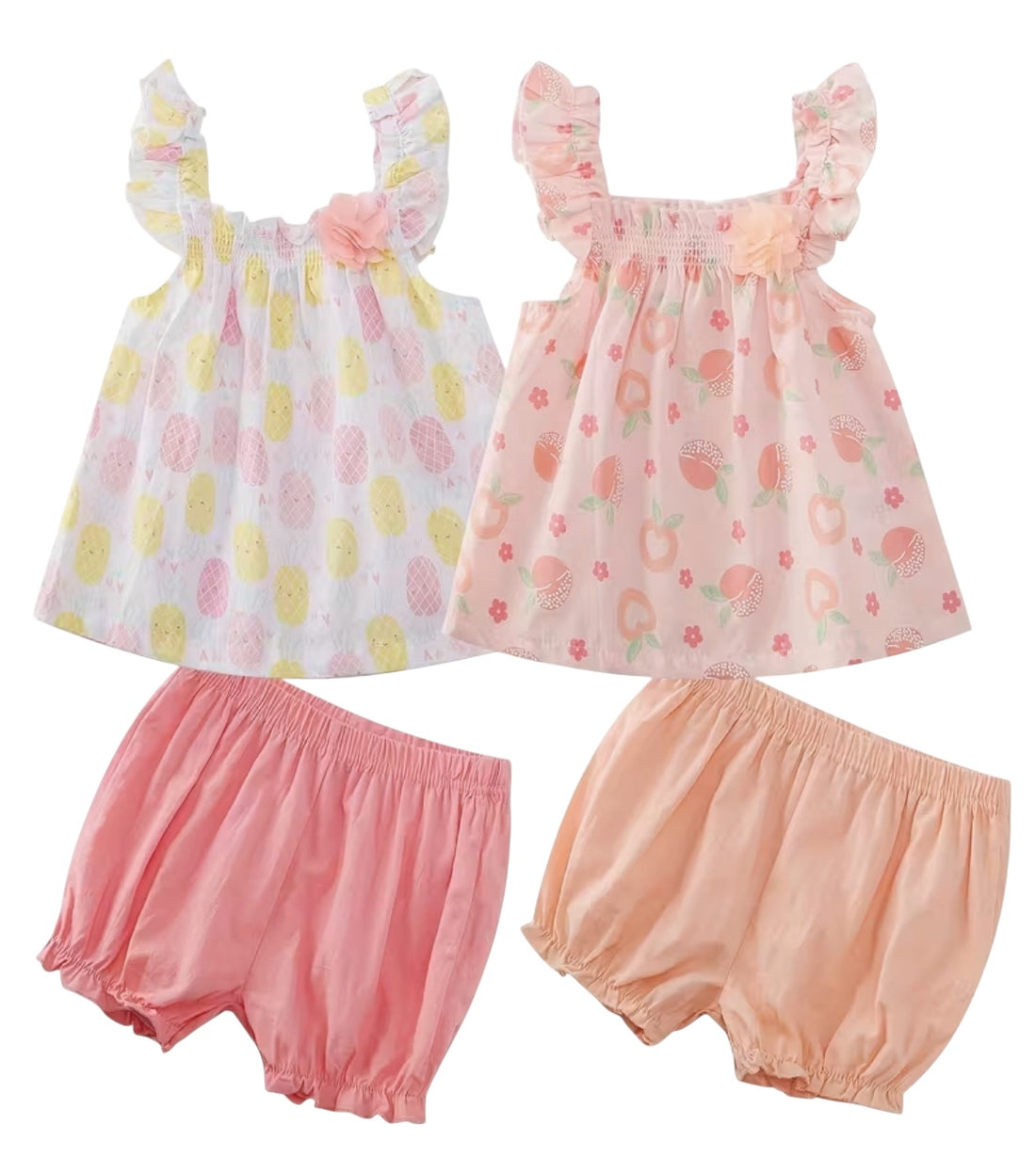 BT S2 Mix match cotton romper shorts