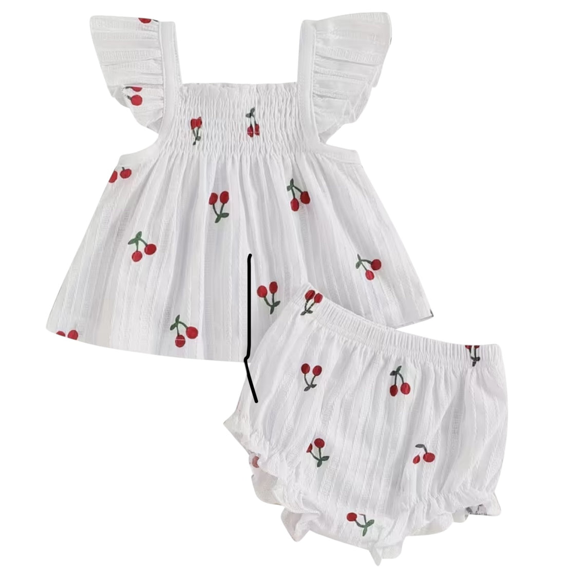 S2 Cotton daisy swing top shorts