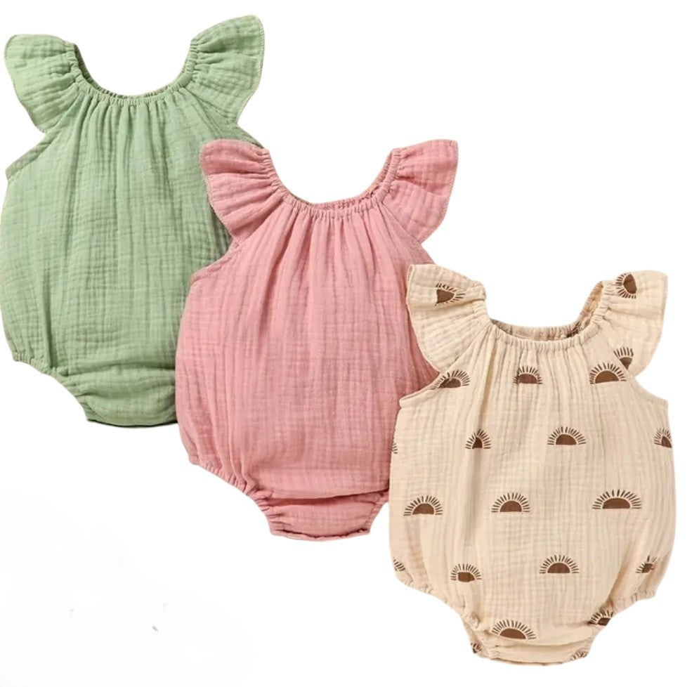 BT Set3 Cheesecloth romper