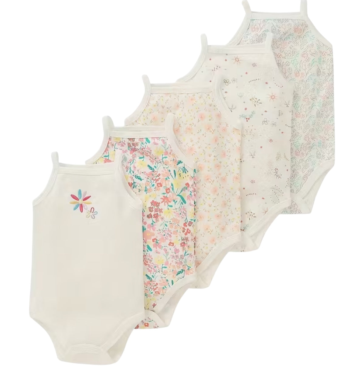 BT Set5 Cotton Cami babygro