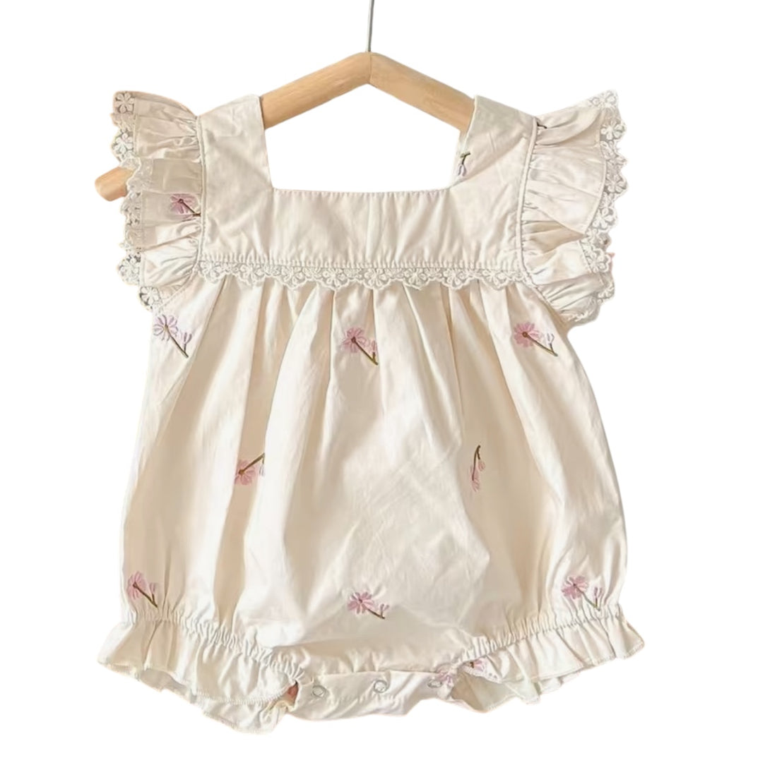BT short sleeve cotton romper