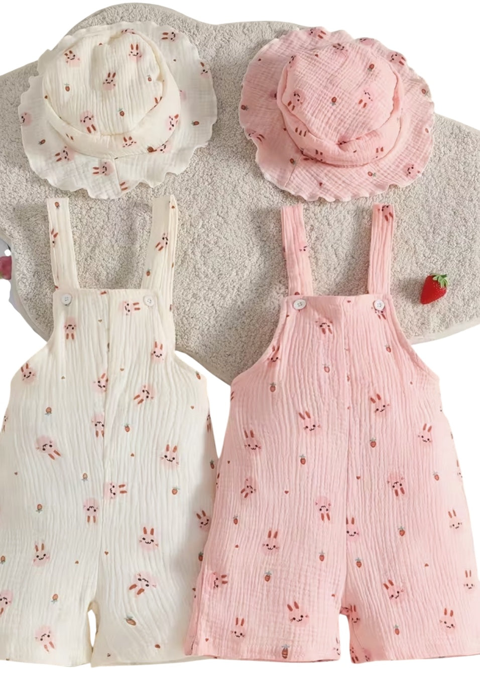 BT S4 Summer rompers matching hats mix match