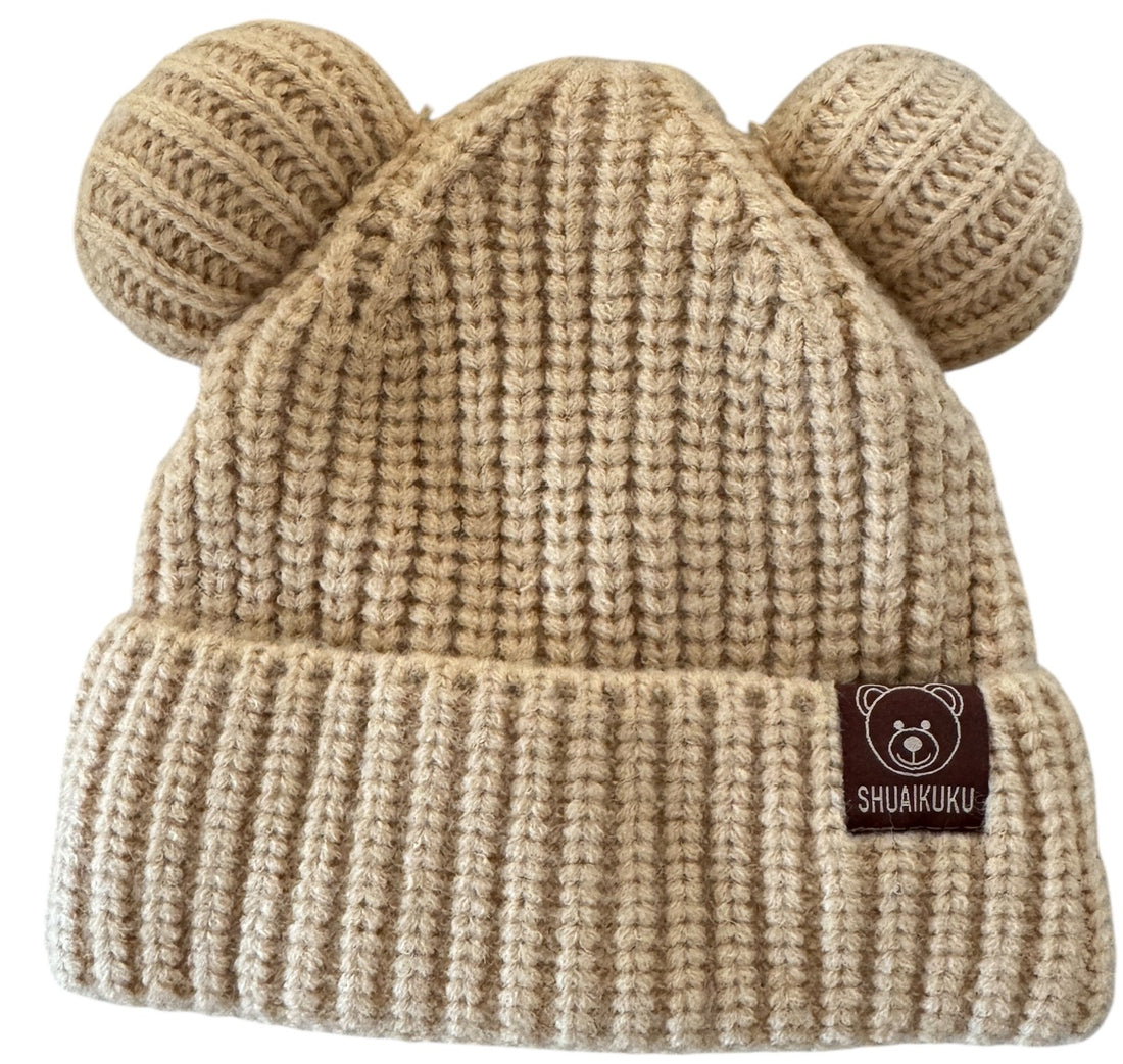 BT Kids beanie double pom pom