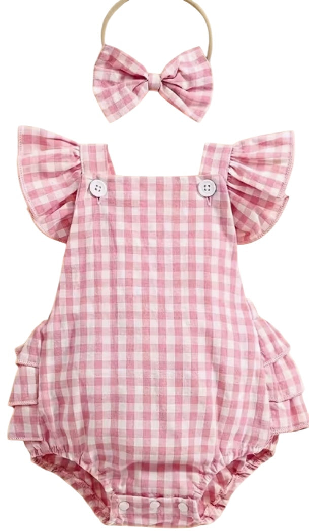 BT S2 cross back check romper