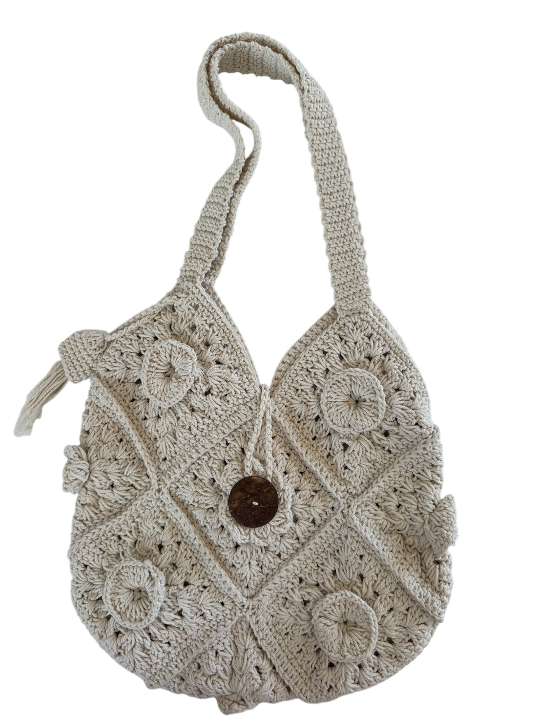 BA Chunky 100% cotton hand crocheted bag