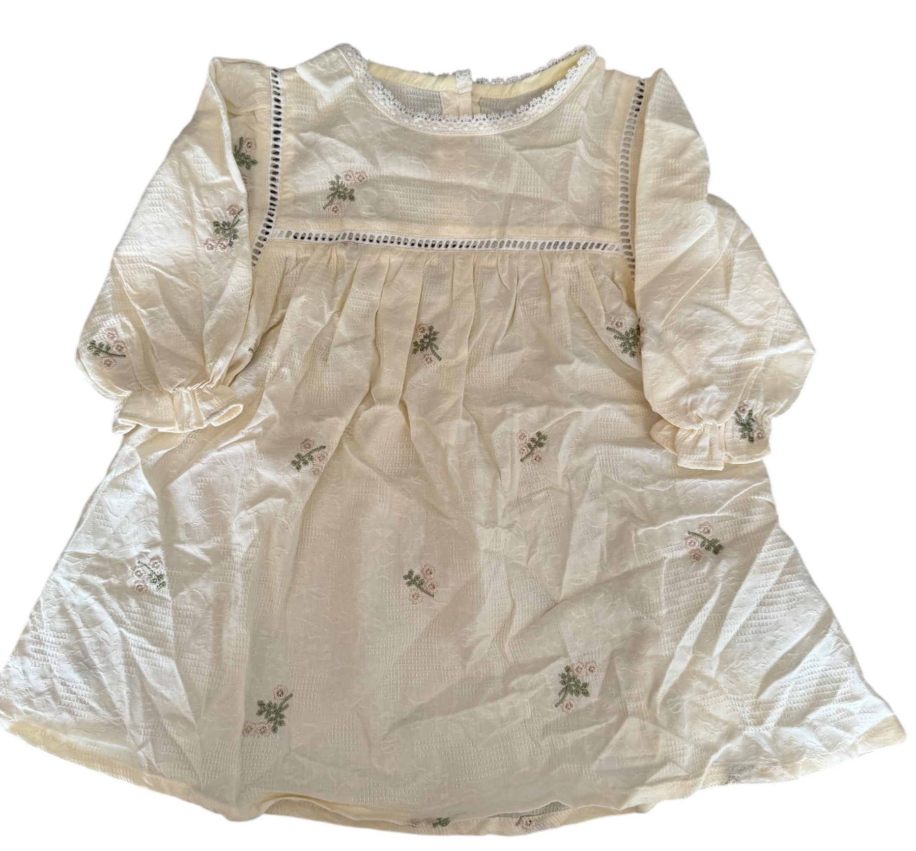 BT 100% cotton dress embroidered