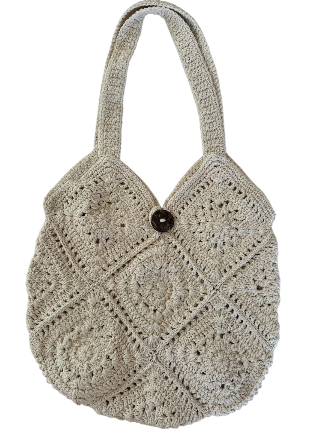 BA Chunky 100% cotton hand crocheted bag