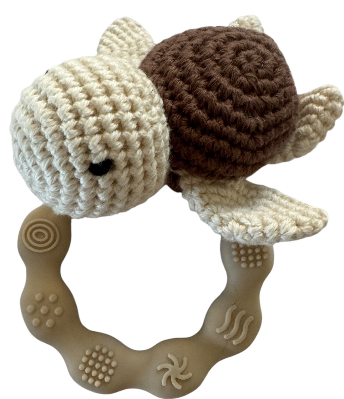 FET handknitted sea creature teether