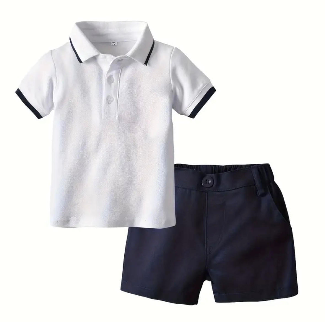 BT Shorts polo shirt/babygro