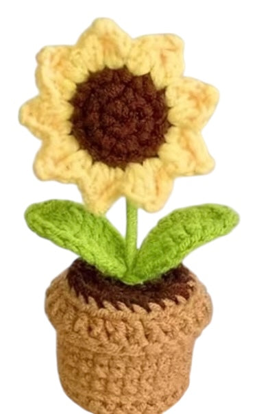 BT Little ray of sunshine Hand crochet flower