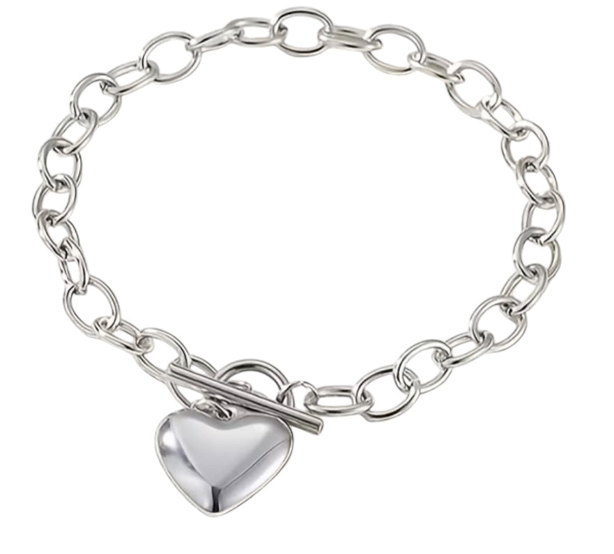 PPJ Chunky heart bracelet