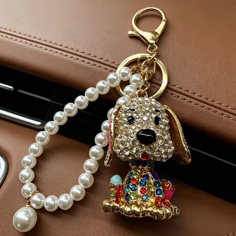 BT Rhinestone keyring/backpack dangle