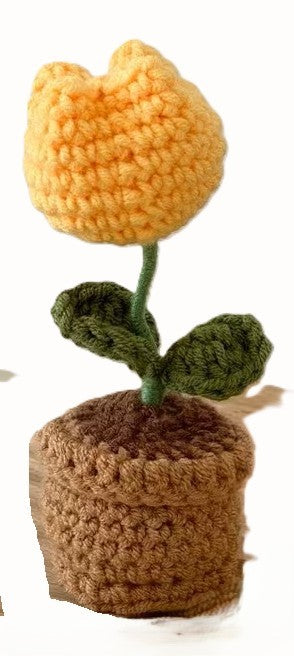 BT Little ray of sunshine Hand crochet flower