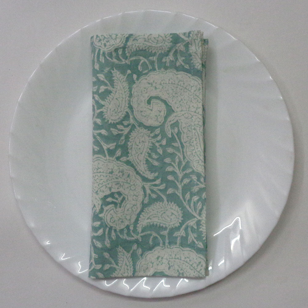 OR Set4 Napkin Hand Block Printed