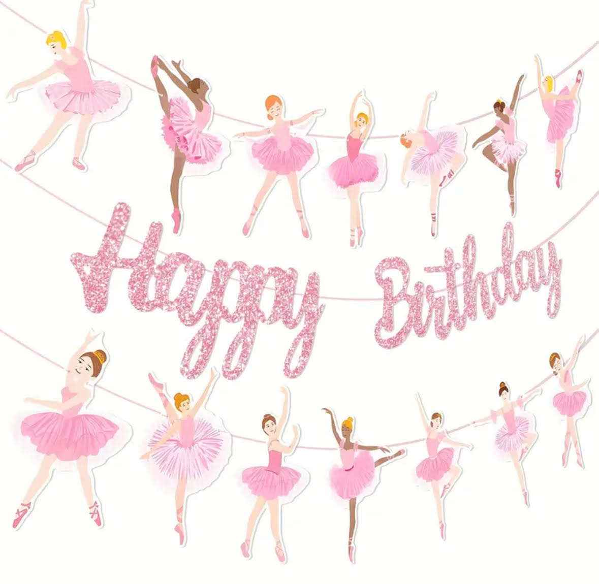 FET Ballet girl happy birthday banner