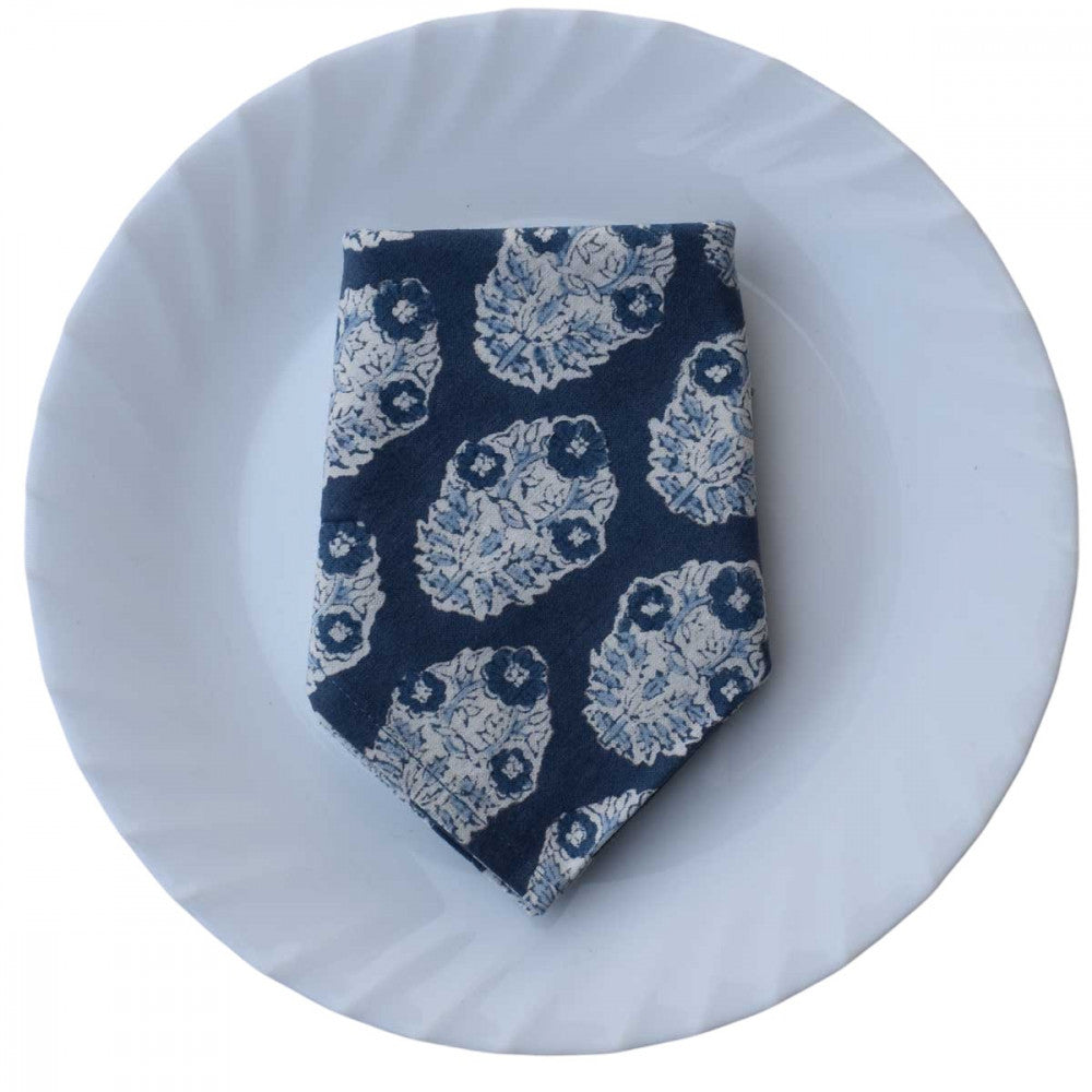 OR Set4 Napkin Hand Block Printed