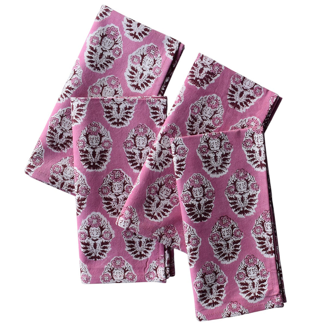 OR Set4 Napkin Hand Block Printed