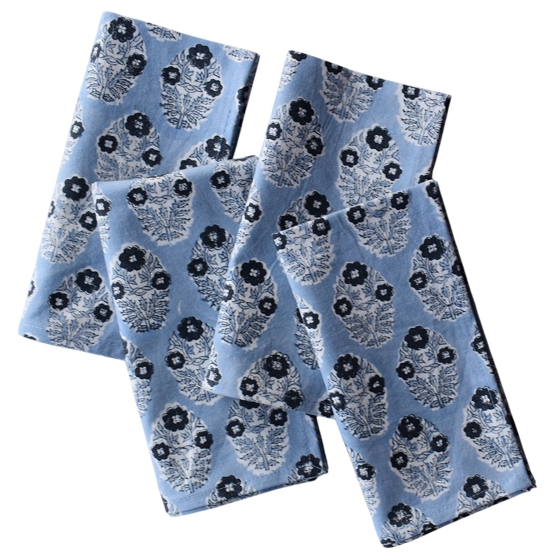 OR Set4 Napkin Hand Block Printed
