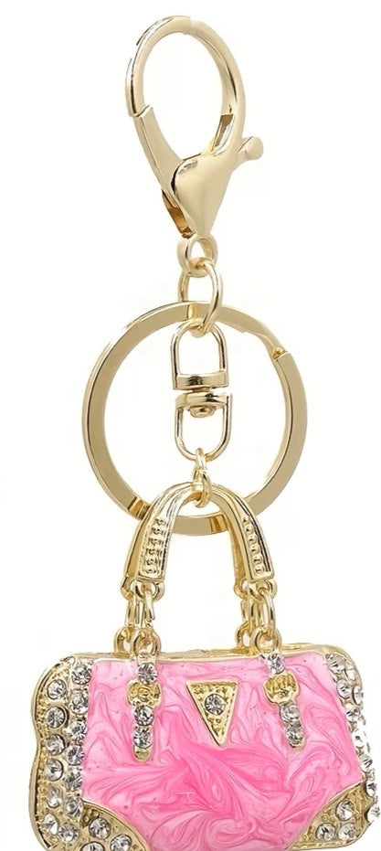 BT Rhinestone keyring/backpack dangle