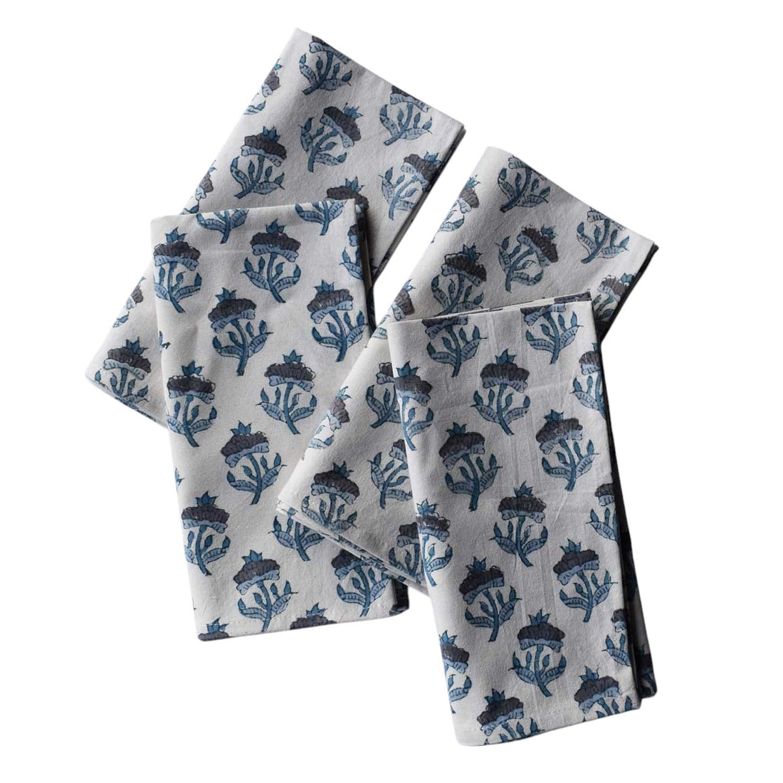 OR Set4 Napkin Hand Block Printed