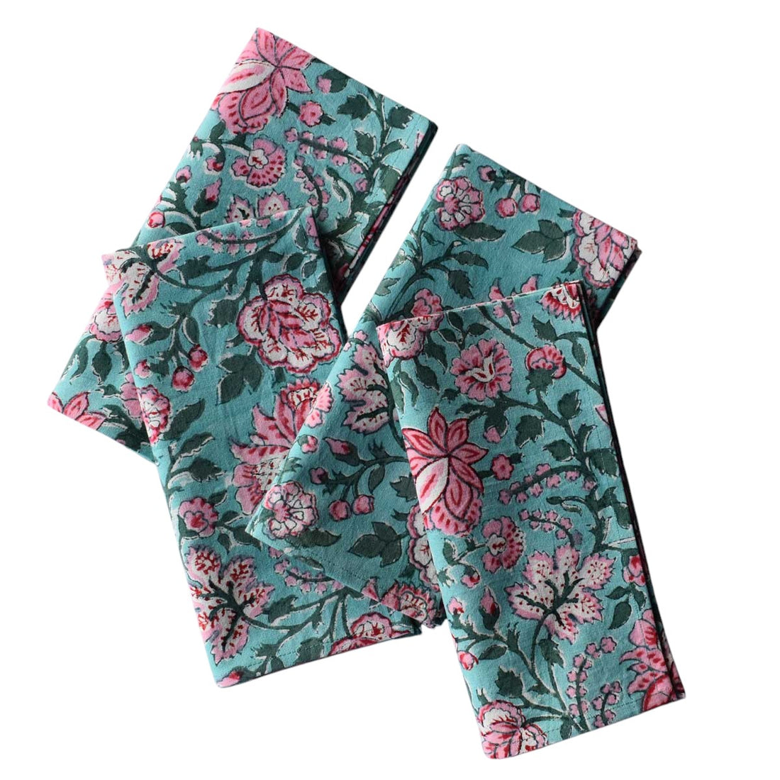 OR Set4 Napkin Hand Block Printed