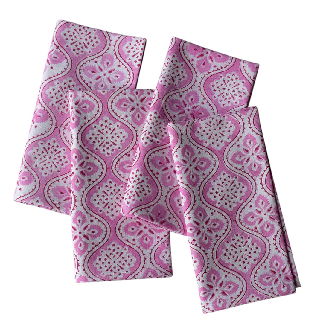 OR Set4 Napkin Hand Block Printed