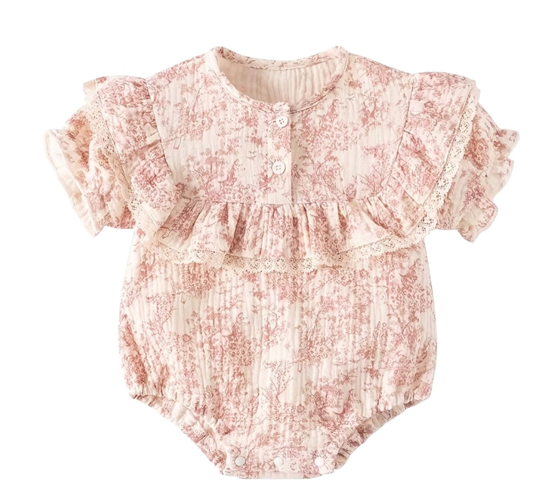 BT short sleeve cotton romper