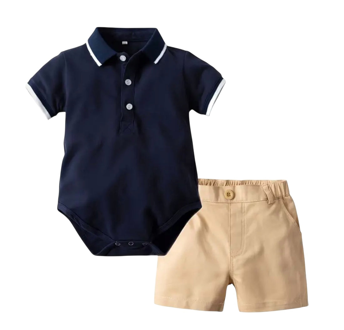 BT Shorts polo shirt/babygro