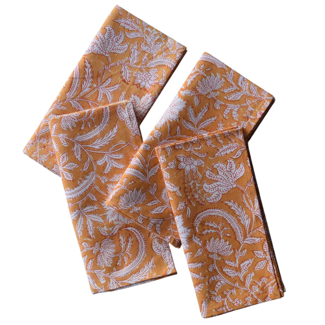 OR Set4 Napkin Hand Block Printed