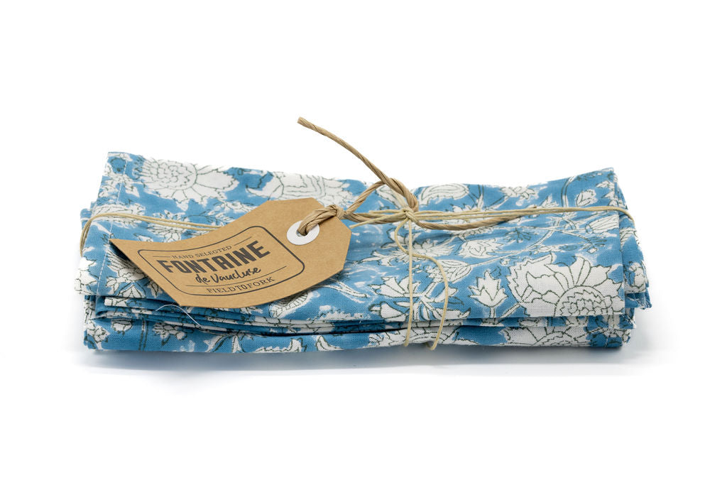 OR Set4 Napkin Hand Block Printed